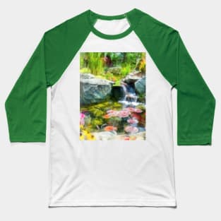 Koi Pond Baseball T-Shirt